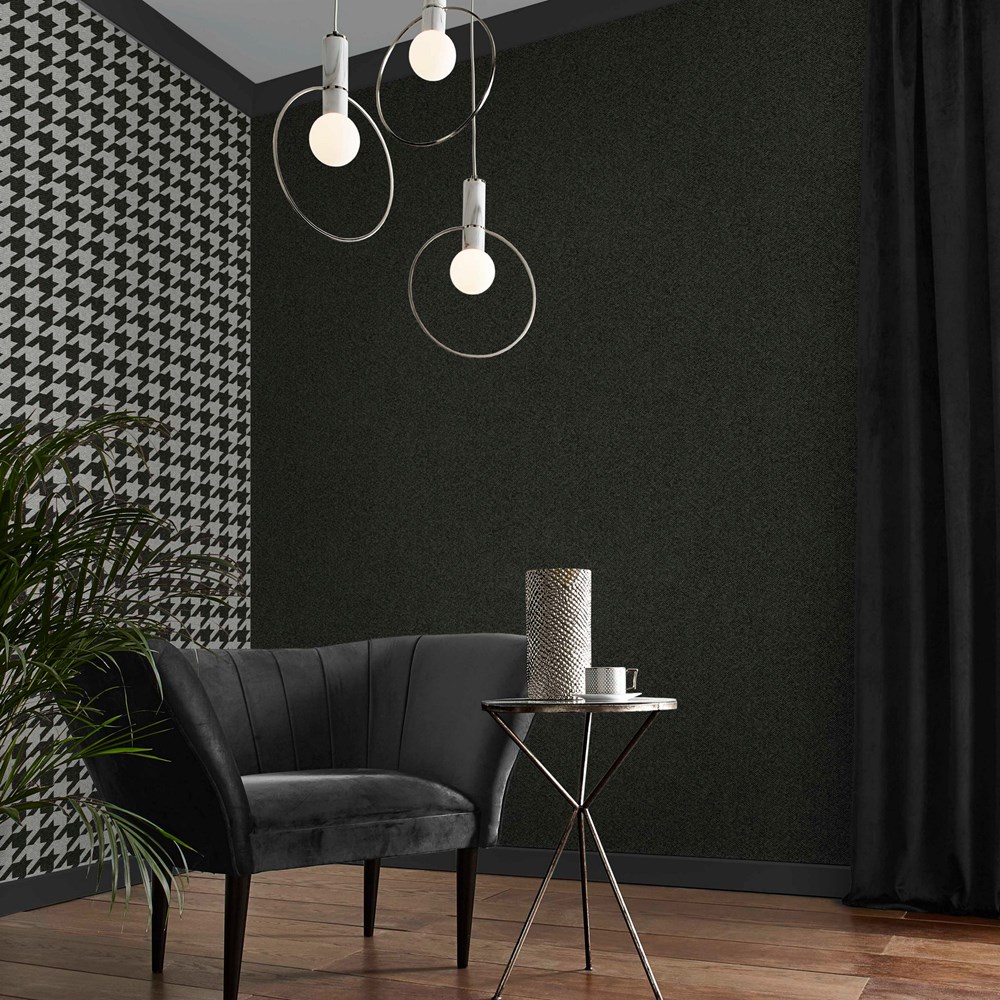 Christian Texture Wallpaper 112186 by Graham & Brown in Charcoal Grey